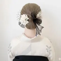 卒業式　髪飾り【金箔付き】　和装　振袖　成人式　袴　ヘッドドレス