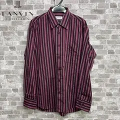 美品　LANVIN 長袖シャツ マルチストライプのサムネイル