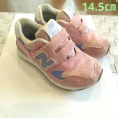 New Balance 313 スニーカー 14.5㎝　ピンク/パープル　女の子