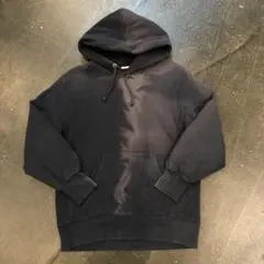 GU ジーユー 鬼フェード 墨黒 プルオーバースウェットパーカ フーディ M