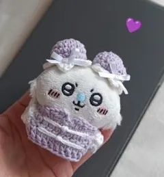 ちいかわ お座りぬいぐるみ 中華 チャイナ風 モモンガ用 薄紫