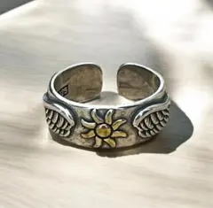 シルバー リング S925 太陽 ヴィンテージ メキシカン ジュエリー