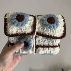 お花モチーフ ブックケース ホワイト.ブルー.ブラウン