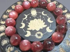 【#592】 天然石 ブレスレット レッドマイカ