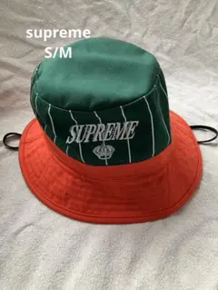 supreme fat tip バケハ　バケットハット　ハット SUPREME SS22 FAT TIP JACQUARD DENIM CRUSHER BUCKET HAT BLUE