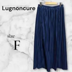 Lugnoncure シンプル　スカートプリーツ　ロングスカート F ブルーのサムネイル