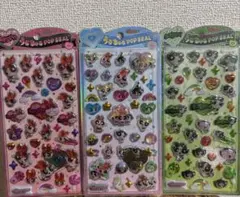 【正規品】パワーパフガールズ　うるちゅるポップシール 3枚セット