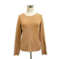 【未使用】GU ニット セーター ベージュ きれいめ カットソー 長袖 Ｌ