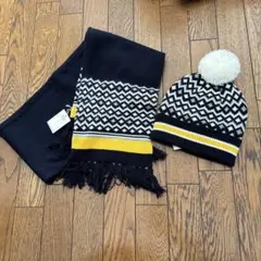 新品未使用☆COMME CA ISM キッズマフラー・ニット帽セット