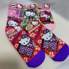 ご当地キティ ソックス 5足セット 軽井沢限定 青森限定 宮城限定 山梨限定