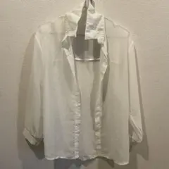 シアーシャツ ホワイト