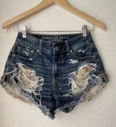 AMERICAN EAGLE デニムショートパンツ US 0
