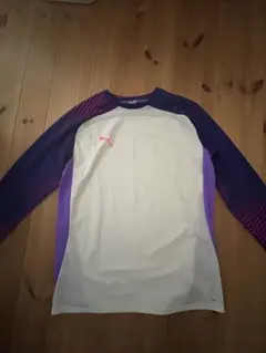 Puma 長袖スポーツウェア ホワイト/パープル