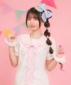 axes femme kawaii セーラー襟ブラウス ピンク Mサイズ