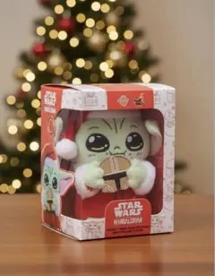 スターウォーズ グローグー　サンタ　コスビ　ぬいぐるみキーホルダー