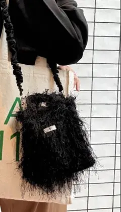 イエナアンファン　Uhr SUi shaggy Mini ShoulderBag