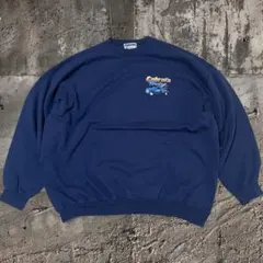 90s USA古着 Hanes企業ロゴスウェットレッカー車アメカジ ヴィンテージ