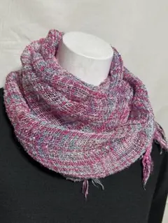 【最終価格】鮮やかピンク系カラー　キレイ色ショール　差し色　服飾小物　ワンコイン