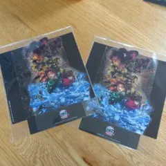 鬼滅の刃　入場者特典　第9弾　キービジュアル　クリアスタンド　映画特典　2枚