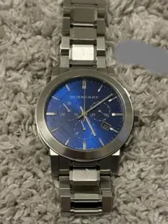 稼働 BURBERRY デイト クォーツ ブルー文字盤 BU1362 メンズ 稼働 BURBERRY デイト クォーツ ブルー文字盤 BU1362 メンズ - メルカリ