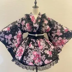 浴衣ドレスLL黒地 姫ギャル 地雷 ロリータ 帯付き[638] 浴衣ドレスLL黒地 姫ギャル 地雷 ロリータ 帯付き[638] - メルカリ