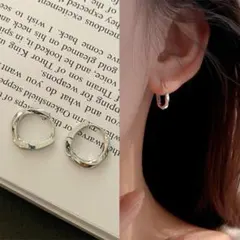 上品ツイストフープピアス｜小ぶりで高見え◎大人シンプル アクセサリー