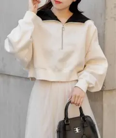 Chico ハーフジップスウェット