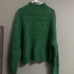 niko and ... グリーン ハイネックセーター