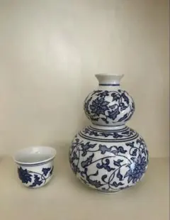 陶器 瀬戸物美濃焼 瓢箪型一輪挿し花生花瓶飾壺 - メルカリ