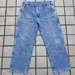 超超スペシャル 34X32 W34 カーハート ダブルニー パンツ デニム