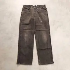 Lee リー 205 W32 ブラックデニム ボトム 古着 黒 18570