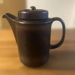 新品未使用 服部竜也 ペリカンピッチャー 黒釉 作家 ポット 器 紅茶