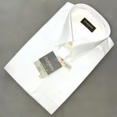 【新品】D'URBAN スイス製生地長袖ホワイト シャツ 40-82
