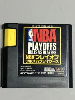 NBAプレイオフ　ブルズVSブレイザーズ　メガドライブソフト