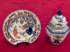 中国清時代 粉彩食器 青花花入セット 東お8-0815① - メルカリ