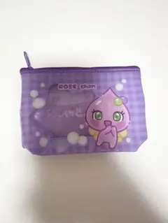 しずくちゃん ちいさなしずくのようせいたち。 クリアポーチ ロゼちゃん