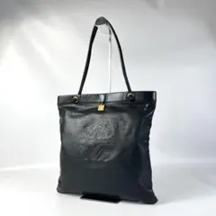 LOEWE ロエベ アナグラム ヴィンテージ トートバッグ ハンドバッグ 黒のサムネイル