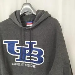 【Champion】チャンピオン UB カレッジロゴ パーカー L グレー