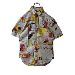 【GITMAN BROS】ギットマン USA製 S/S シャツ 総柄 アメコミのサムネイル