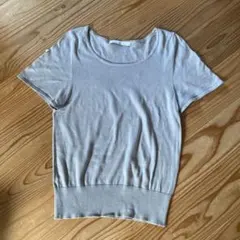 LIFE DOLCE LAB. 半袖 ニット カットソー グレー　コットン