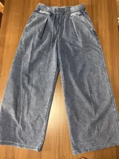 GU デニムワイドパンツ