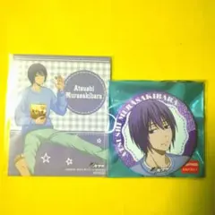 黒子のバスケ 　紫原敦　 キラキラ☆缶バッジ＆特典イラスト　 秋葉原キャラポ