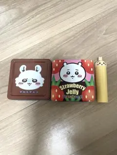 チロルチョコ ちいかわ 缶ケース 2種セット・ヴィックスVICKSうさぎ