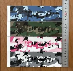 supreme カモ ボックス ロゴ ステッカー 4枚 セット