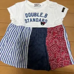 DOUBLE.B マルチカラートップス 80cm