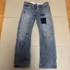 Triple Five Soul デニムパンツ パッチワーク ダメージ加工のサムネイル