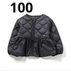 après les cours キルティングジャケット 100cm ブラック