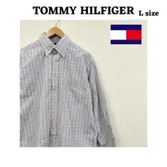 TOMMY HILFIGER チェック柄シャツ Lサイズ　長袖シャツ