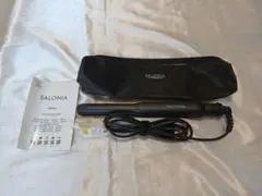 SALONIA ストレート　ヘア　アイロン　ブラック 15mm 収納ケース付き