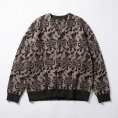 未使用美品LAD MUSICIAN 2023AWギターキャット柄カーディガン LAD MUSICIAN（ラッドミュージシャン）の「ACRYLIC/WOOL INTARSIA KNIT